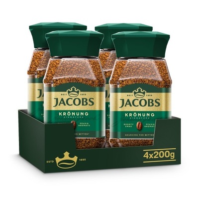 Kawa Jacobs rozpuszczalna Krönung zestaw 4x 200g