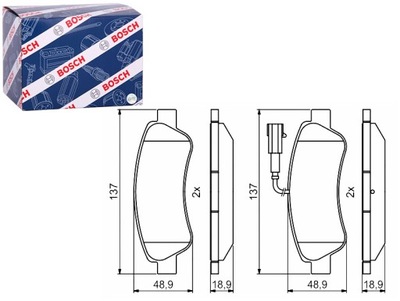 КОЛОДКИ ТОРМОЗНЫЕ ЗАД CITROEN JUMPER II FIAT DUCATO PEUGEOT BOXER