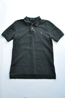 POLO RALPH LAUREN Polo w czerni + logo 164 14-16