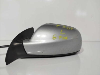Зеркало левая дверь peugeot 307 lift 6 pin фото №1