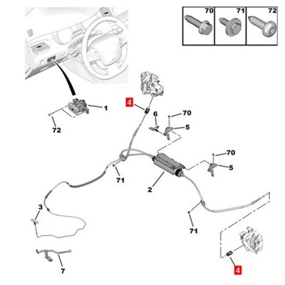 Drum Brake Adjuster Cable Guide 471911 for Peugeot 508 Citroen C5 --~36543