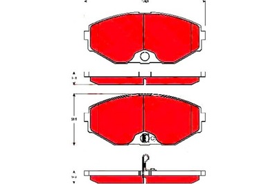 КОЛОДКИ ТОРМОЗНЫЕ NISSAN ПЕРЕД MAXIMA TRW
