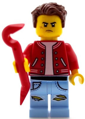 LEGO Minifigurka Włamywacz z łomem NOWE