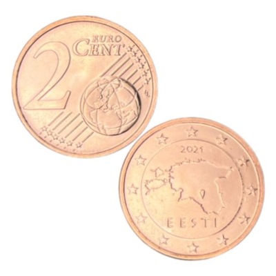 Moneta – Estonia – 2 euro-cents – 2021