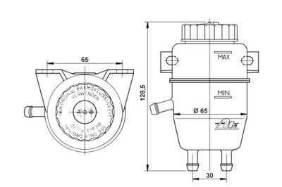 ATE БАЧОК ЖИДКОСТИ ТОРМОЗНОЙ BMW 1502-2002 E10 3 E21 1.6 1.8 2.0 фото