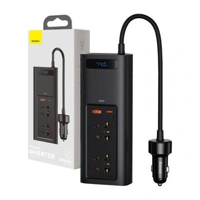 INWERTER SAMOCHODOWY BASEUS 150W 220V CN/EU USB-C