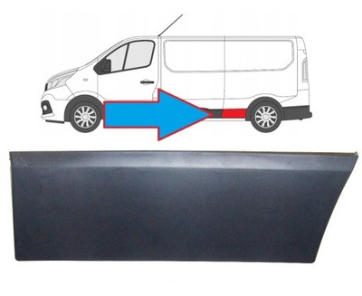 BRIDA IZQUIERDA PARTE DELANTERA KOLEM RENAULT TRAFIC OPEL VIVARO NISSAN NV300 TALENTO 14-  