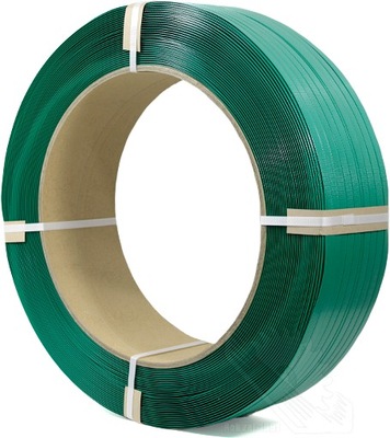 Taśma PET 15,5x0,7mm 1750m (15mm) poliestrowa bandownica spinająca zielona