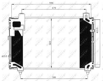 RADUADOR DE ACONDICIONADOR - CONDENSADOR EASY FIT 35596  