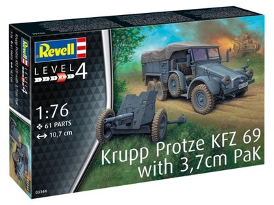 1/76 Protze KFZ 69 + 3,7 PaK Revell 03344