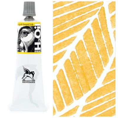 Farba graficzna H2Oil do linorytu drzeworytu Renesans 60ml 10 UGIER ŻÓŁTY