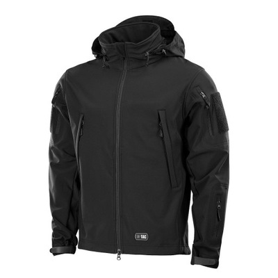 KURTKA WIATRÓWKA SOFTSHELL M-TAC - CZARNA - M