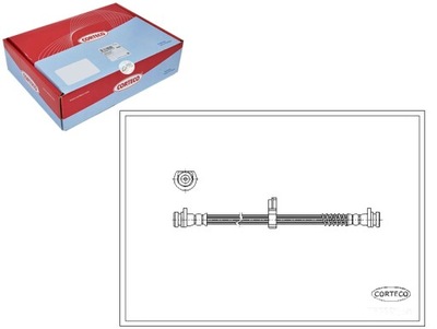 Corteco шланг тормозной land rover freelander 1. фото №1