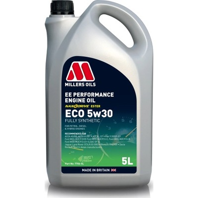 МАСЛО МОТОРНОЕ MILLERS EE PERFORMANCE ECO 5W30 5L