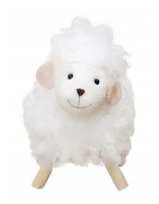 figurka wielkanocna baranek owieczka puchata