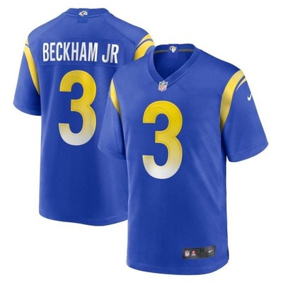 Camiseta Hombre 2022NFL Los Angeles Rams 3 Odell Beckham Jr. Americano De