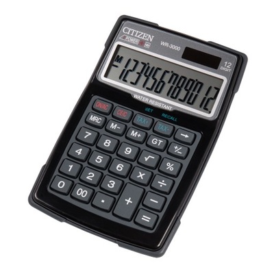 Kalkulator warsztatowy CITIZEN WR3000 wodoodporny