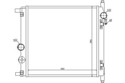 Nissens радіатор wody seat mii 1.0 kf1_ фото №1