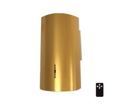 Okap przyścienny tuba Elba W 39 cm złota Maan