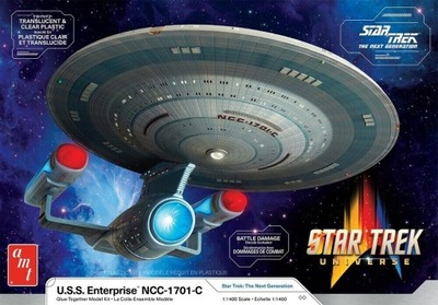 Model Plastikowy - Statek Star Trek U.S.S. Enterprise NCC-1701-C 1:1400