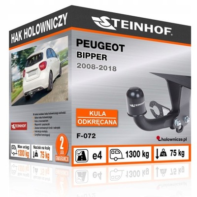 Hak holowniczy Peugeot BIPPER, 2008- - milautoparts-fr.ukrlive.com