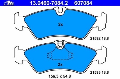 ZAPATAS DE FRENADO MERCEDES SPRINTER 96-, VW LT 96-  