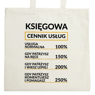 księgowa Cennik Usług księgową Torba Na Natural