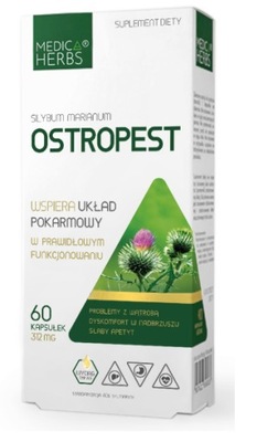 Medica Herbs Ostropest 312mg 60kap ZDROWA WĄTROBA