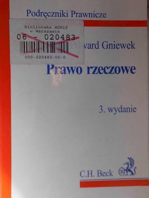 Prawo rzeczowe - Gniewek