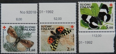 Finlandia - Mi. 1169 - 1171 **, 2012 / motyle