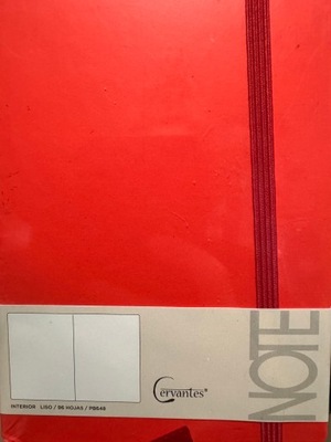 notes notatnik pamiętnik A6 96k czerwony gładki