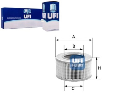 ФІЛЬТР ПОВІТРЯ UFI 4572491 5173166 55560911 MD786