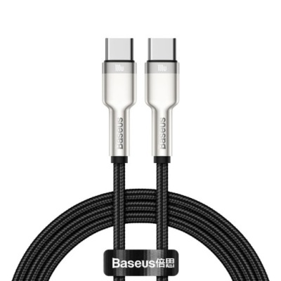 Kabel USB-C do USB-C Baseus Cafule, 100W, 2m (czarny)