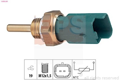 SENSOR TEMPERATURE FLUID COOLING FIAT PUNTO 1-830-261  