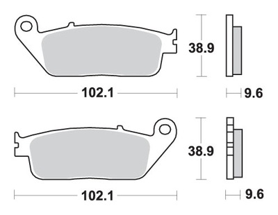 SBS АКЦИЯ КОЛОДКИ ТОРМОЗНЫЕ KH196 STREET CERAMIC ЦВЕТ ЧЕРНЫЙ