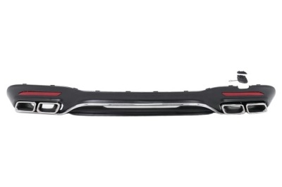 Диффузор насадки mercedes s-klasa w222 facelift 2017-2020 s63 amg look фото №1