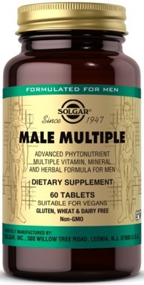 SOLGAR MALE MULTIPLE 60t MULTIWITAMINA MĘŻCZYZN