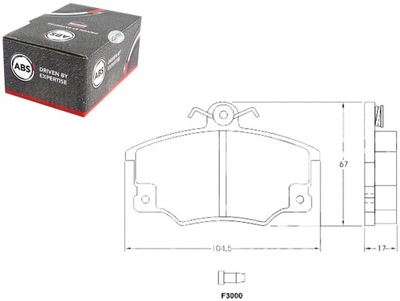 Тормозные колодки тормозные fiat tipo tempra a.b.s. фото №1