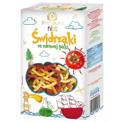 MAKARON DLA DZIECI ŚWIDRZAKI Z WARZYWAMI 250G