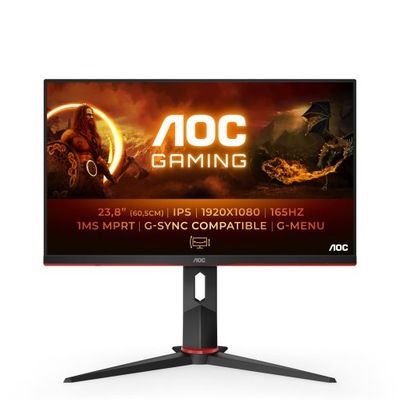 AOC GAMING 24G2SP MONITOR FHD 24", 165 HZ, 1 MS, 1920X1080