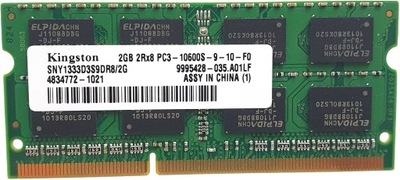 Pamięć RAM DDR3 Kingston 2GB 2Rx8 PC3 10600S-9-10