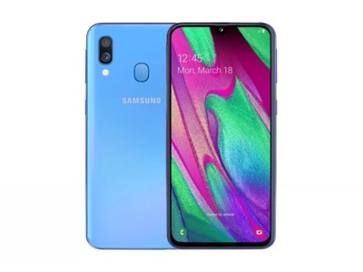 SAMSUNG GALAXY A40 SM-A405 NIEBIESKI ładny