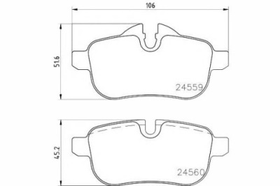 Textar тормозные колодки тормозные bmw задняя e89 z4 09- textar фото №1