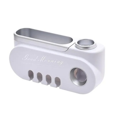 Automatic Toothpaste Squeezer Dispenser Toothbrush Holder Portable Makeup S