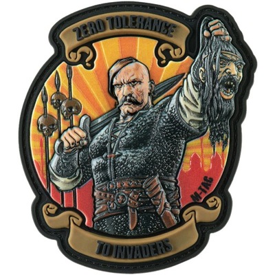 Naszywka Rzep 3D Zero Tolerance To Invaders M-Tac PVC 9,7x8,7cm