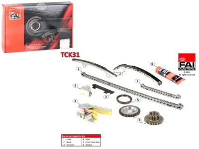 Набір ланцюга розподільного валу fai 130286n200 150416n215 фото №1