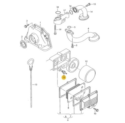 062919081 датчик тиску оливи vw lt фото №1