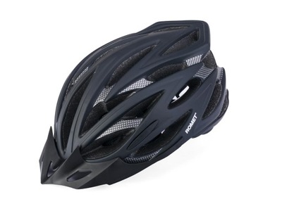 Kask rowerowy Romet 105 CZARNY MAT rozm L (58-61) DOSKONAŁA WENTYLACJA!