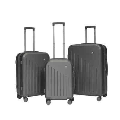 Komplet WALIZEK bagaż ABS na kółkach z uchwytami 3