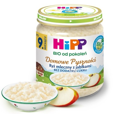 HiPP Ryż mleczny z jabłkami BIO, 200g